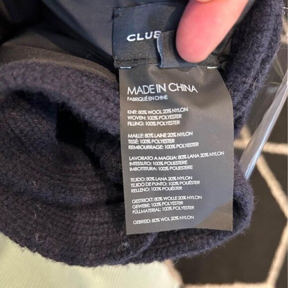 CLUB MONACO scarf. Puffer and knit. Navy blue. Excellent condition. Unisex - Picture 5 of 5